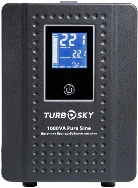 Источник бесперебойного питания Turbosky 1000vaPS 600Вт 1000ВА черный - фото 6
