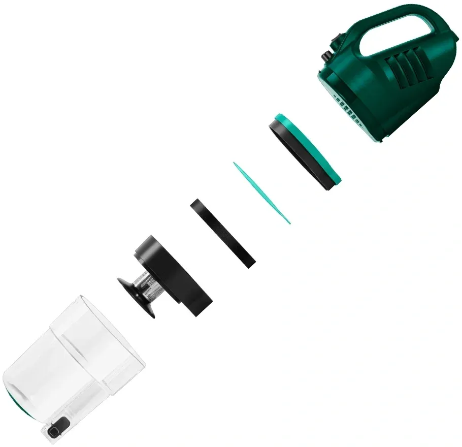Пылесос ручной Kitfort КТ-5364 80Вт зеленый/черный - фото 4
