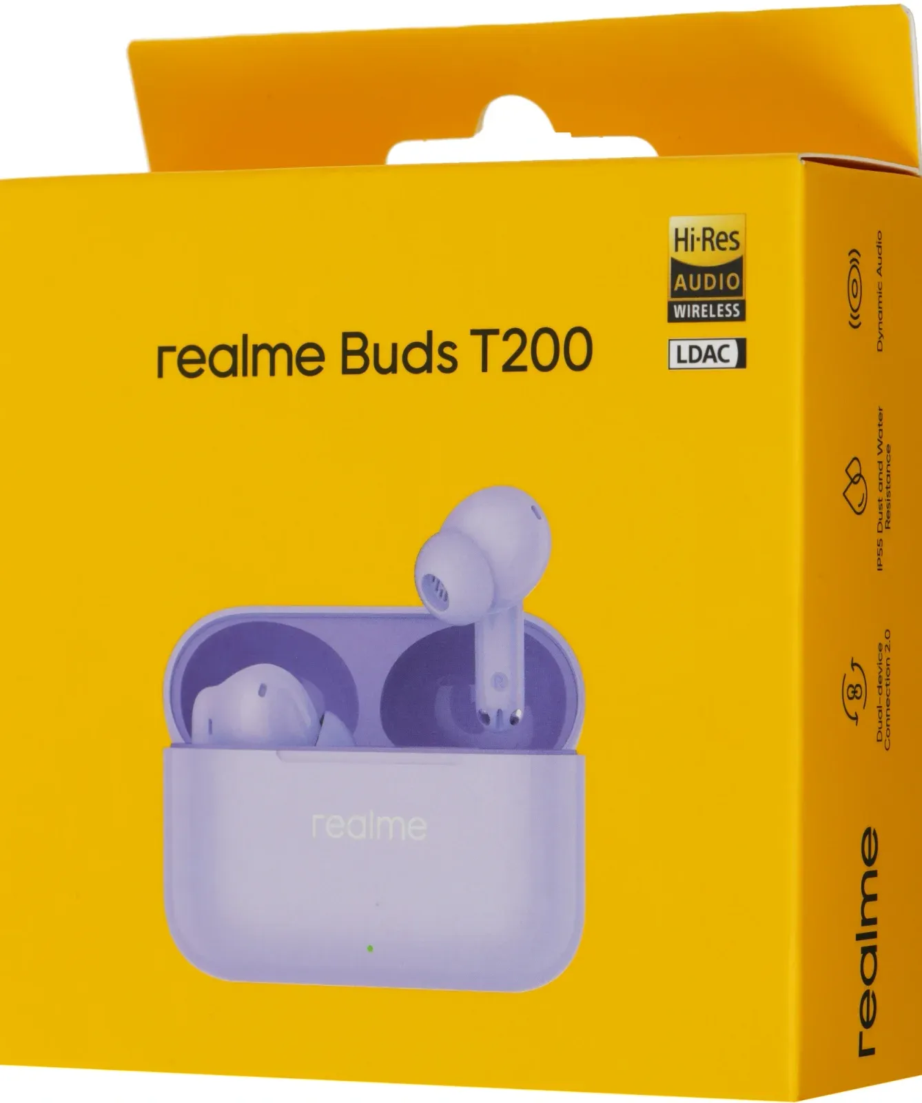 Гарнитура внутриканальные Realme Buds T200 фиолетовый беспроводные bluetooth в ушной раковине 6941764462083 - фото 7