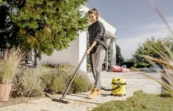 Строительный пылесос Karcher WD 2 Plus V-12/4/18 1000Вт уборка: сухая/влажная/выдув/сбор воды желтый - фото 6