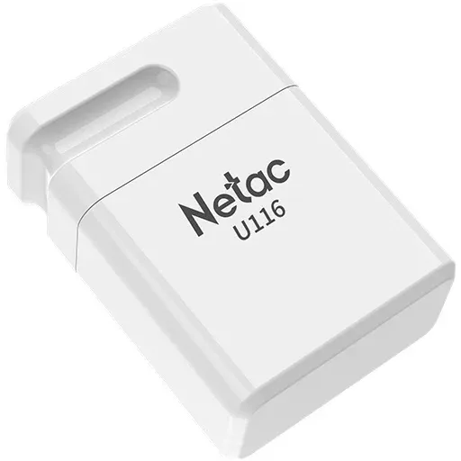 Флеш Диск Netac 16GB U116 NT03U116N-016G-32WH USB3.2 белый, 16 ГБ - фото 4