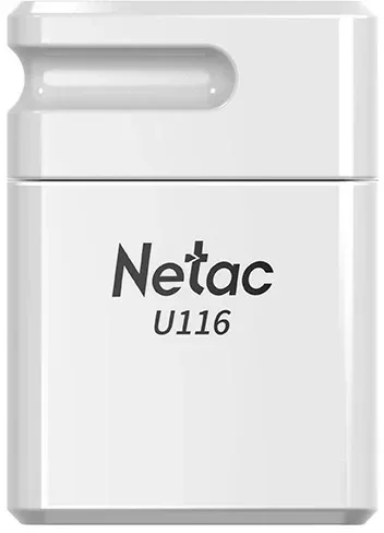 Флеш Диск Netac 32GB U116 NT03U116N-032G-32WH USB3.2 белый, 32 ГБ - фото 1