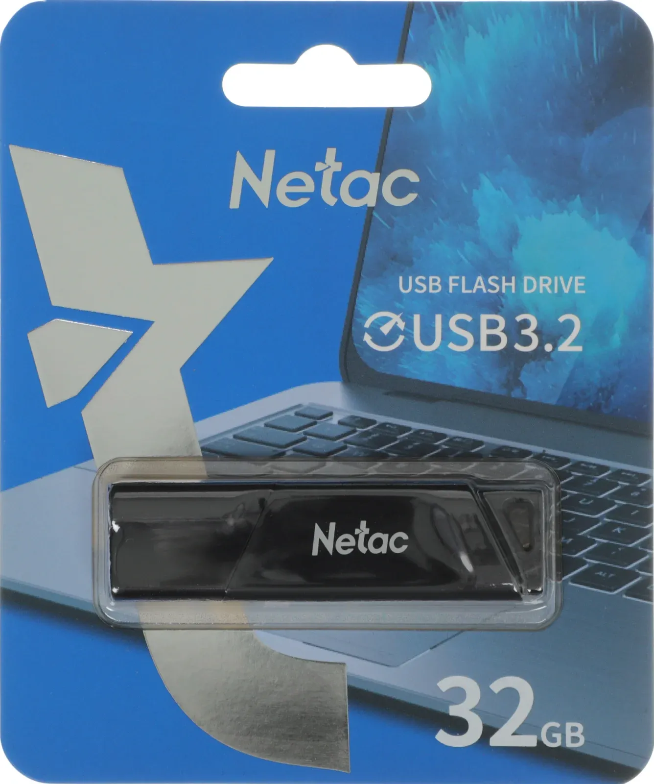 Флеш Диск Netac 32GB U336 NT03U336S-032G-32BK USB3.2 черный, 32 ГБ - фото 6