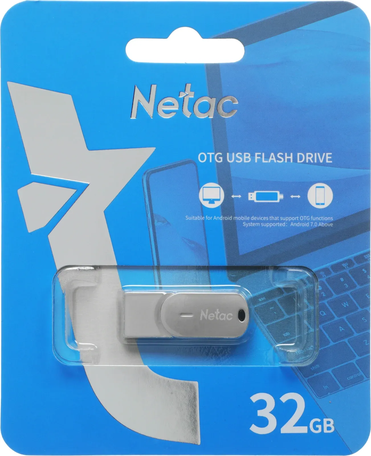 Флеш Диск Netac 32GB U785C NT03U785C-032G-32PN USB3.2 серый, 32 ГБ - фото 6