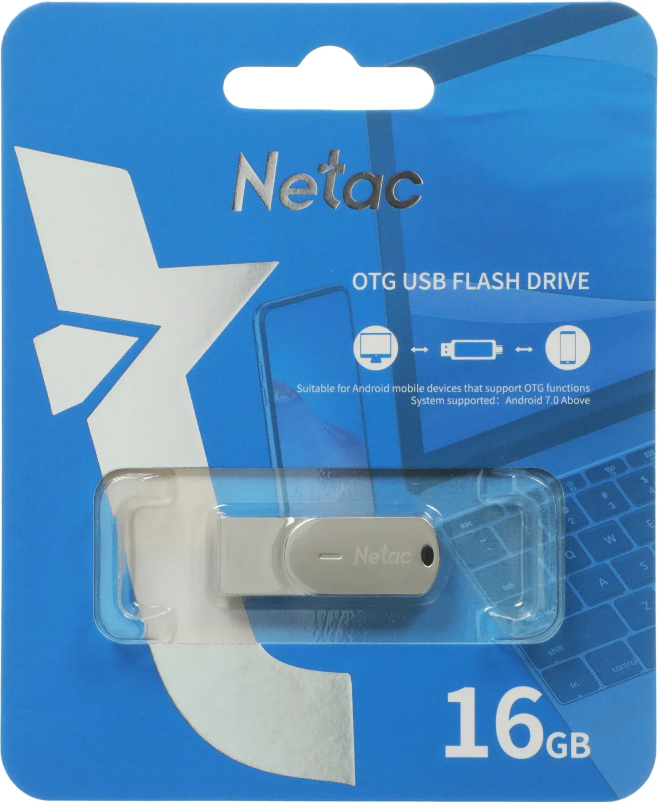 Флеш Диск Netac 16GB U785C NT03U785C-016G-32PN USB3.2 серый, 16 ГБ - фото 6