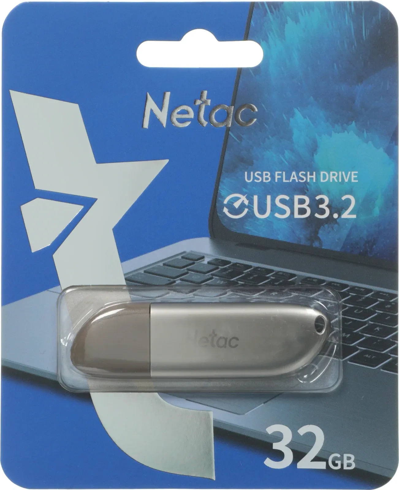 Флеш Диск Netac 32GB U352 NT03U352N-032G-32PN USB3.0 серебристый, 32 ГБ - фото 6