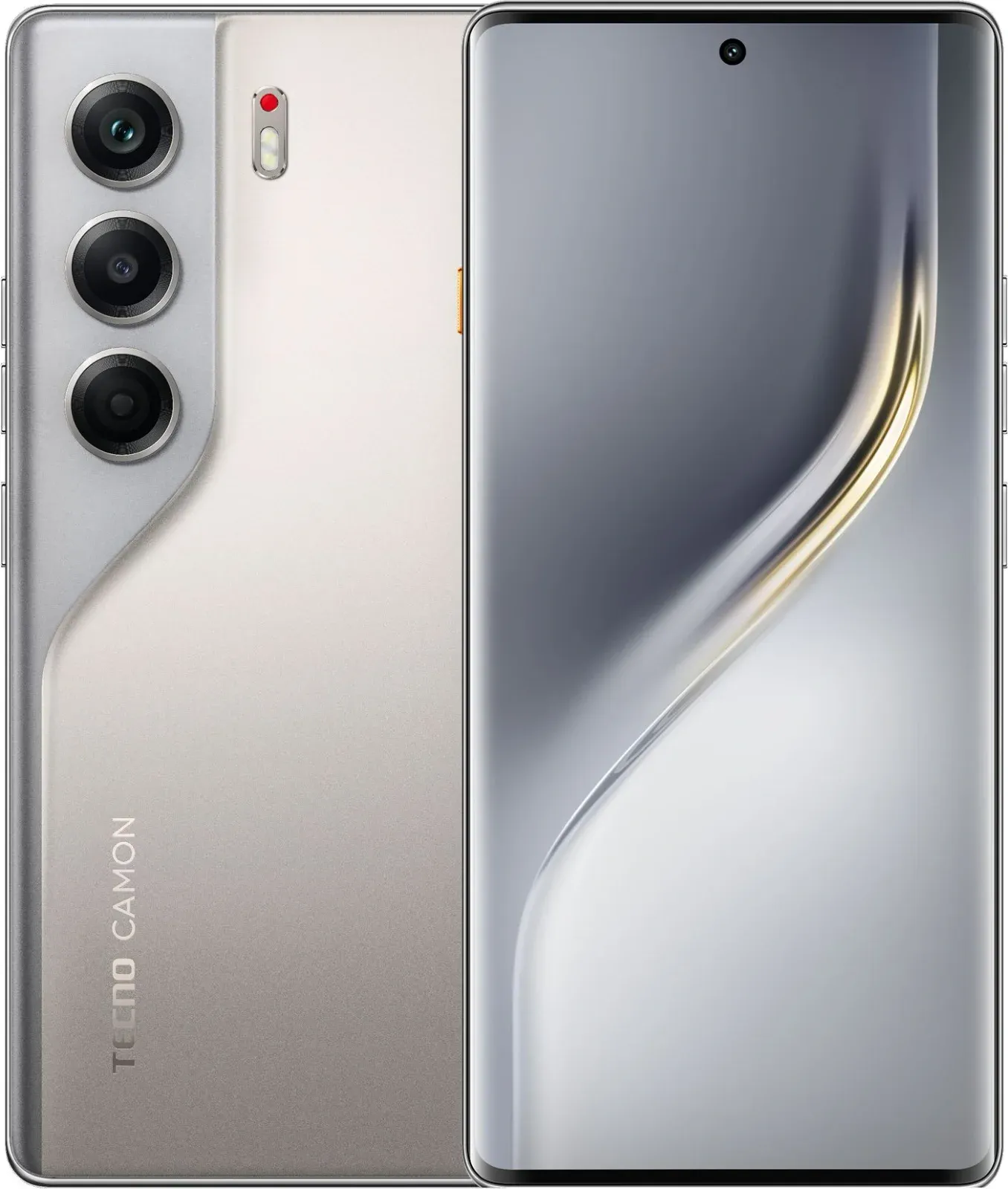 Смартфон Tecno Camon 40 Pro 256Gb 8Gb титан моноблок 3G 4G 2Sim 6.78 1080x2436 Android 15 50Mpix 802.11 a/b/g/n/ac NFC GPS GSM900/1800 GSM1900 Protect FM - фото 1