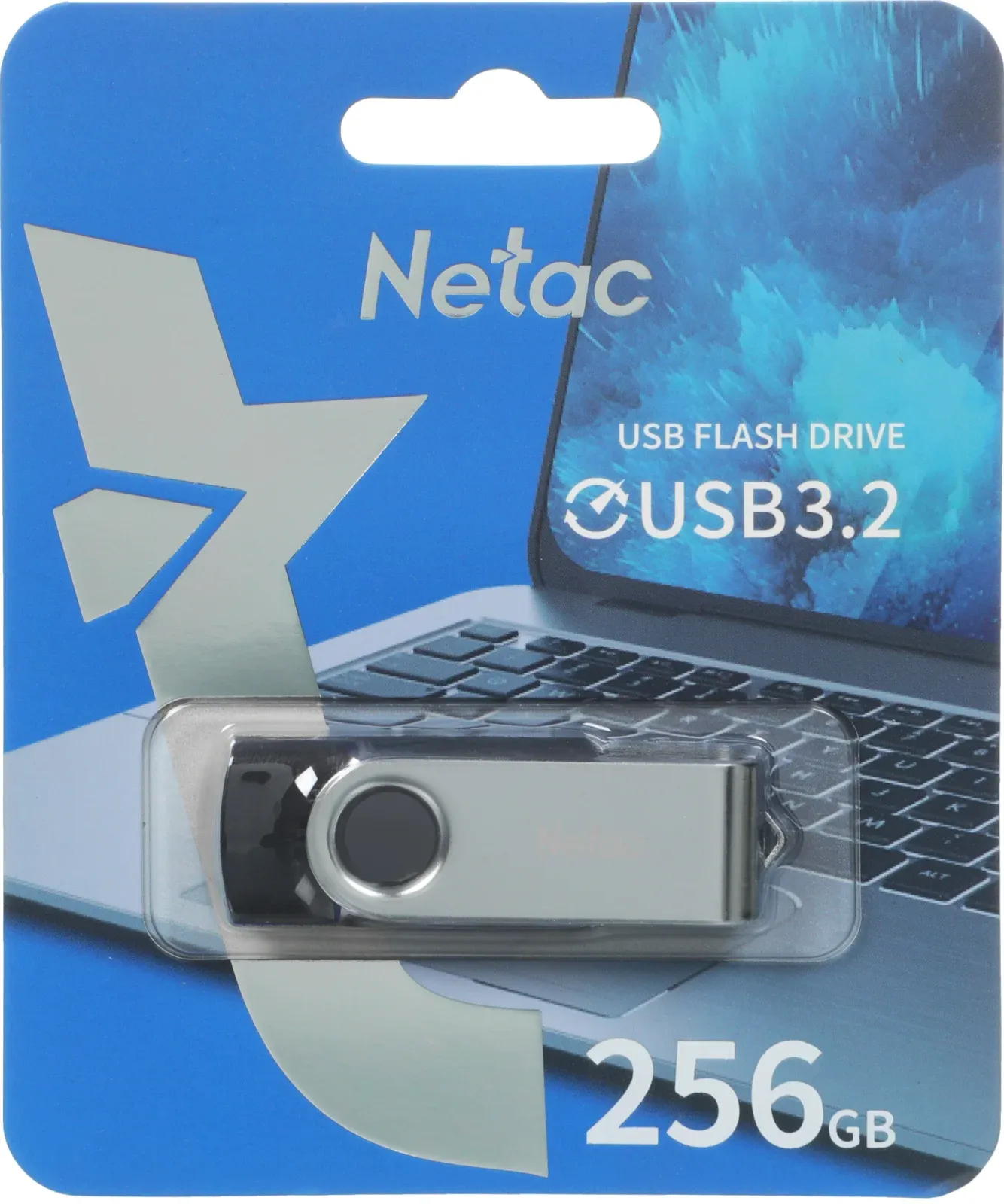 Флеш Диск Netac 256GB U505 NT03U505N-256G-32BK USB3.0 черный/серебристый, 256 ГБ - фото 6