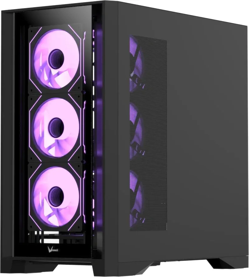 Корпус Formula Air Power G8 черный без БП ATX 8x120mm 6x140mm 2xUSB3.0 audio bott PSU - фото 6