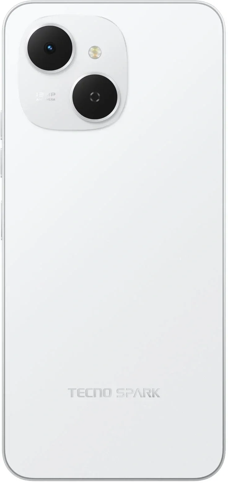 Смартфон Tecno Spark 40C 256Gb 8Gb белый моноблок 3G 4G 2Sim 6.67 720x1600 Android 15 13Mpix 802.11 a/b/g/n/ac/ax GPS GSM900/1800 Protect FM microSD max1024Gb - фото 2