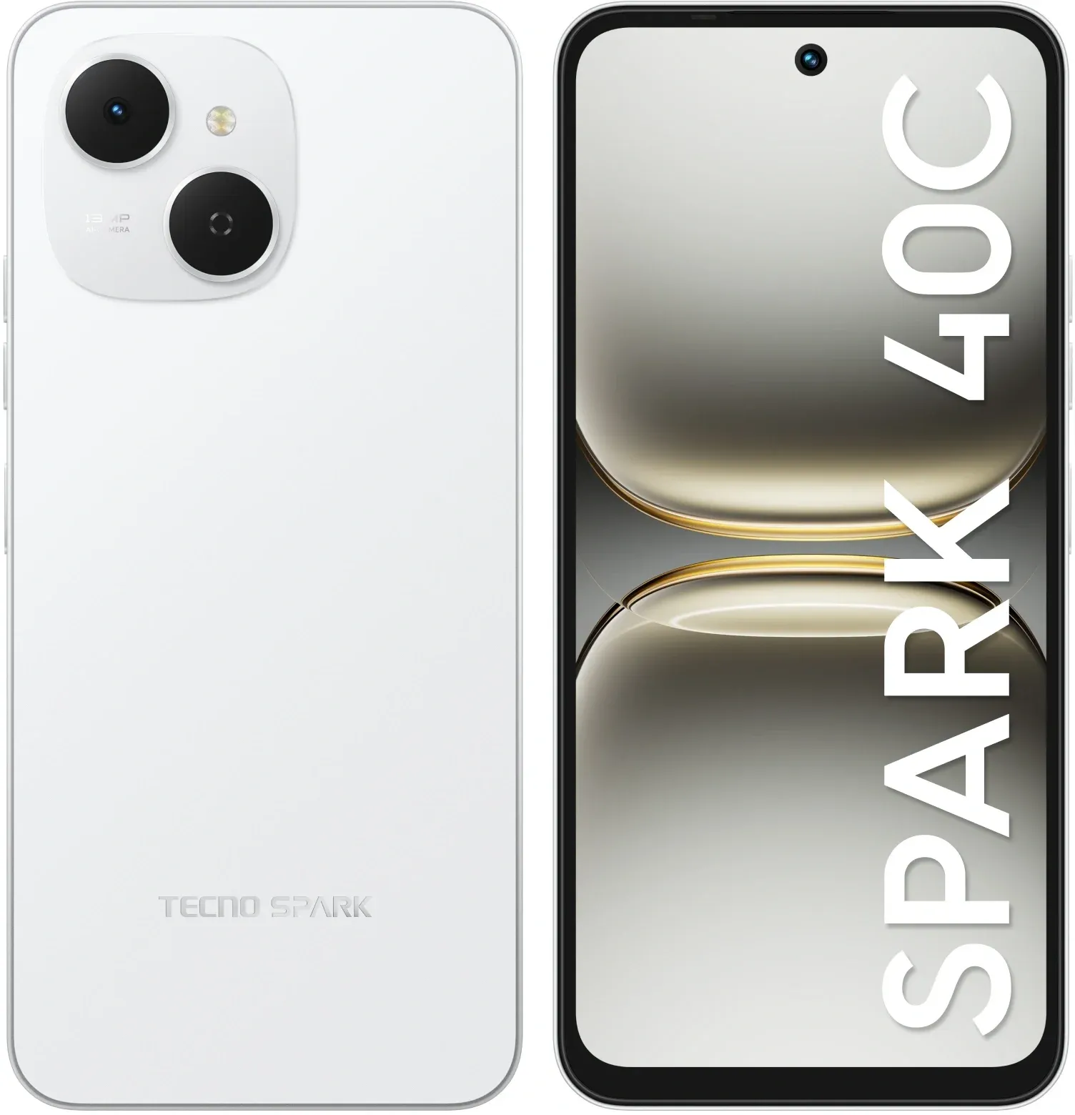 Смартфон Tecno Spark 40C 256Gb 8Gb белый моноблок 3G 4G 2Sim 6.67 720x1600 Android 15 13Mpix 802.11 a/b/g/n/ac/ax GPS GSM900/1800 Protect FM microSD max1024Gb - фото 8