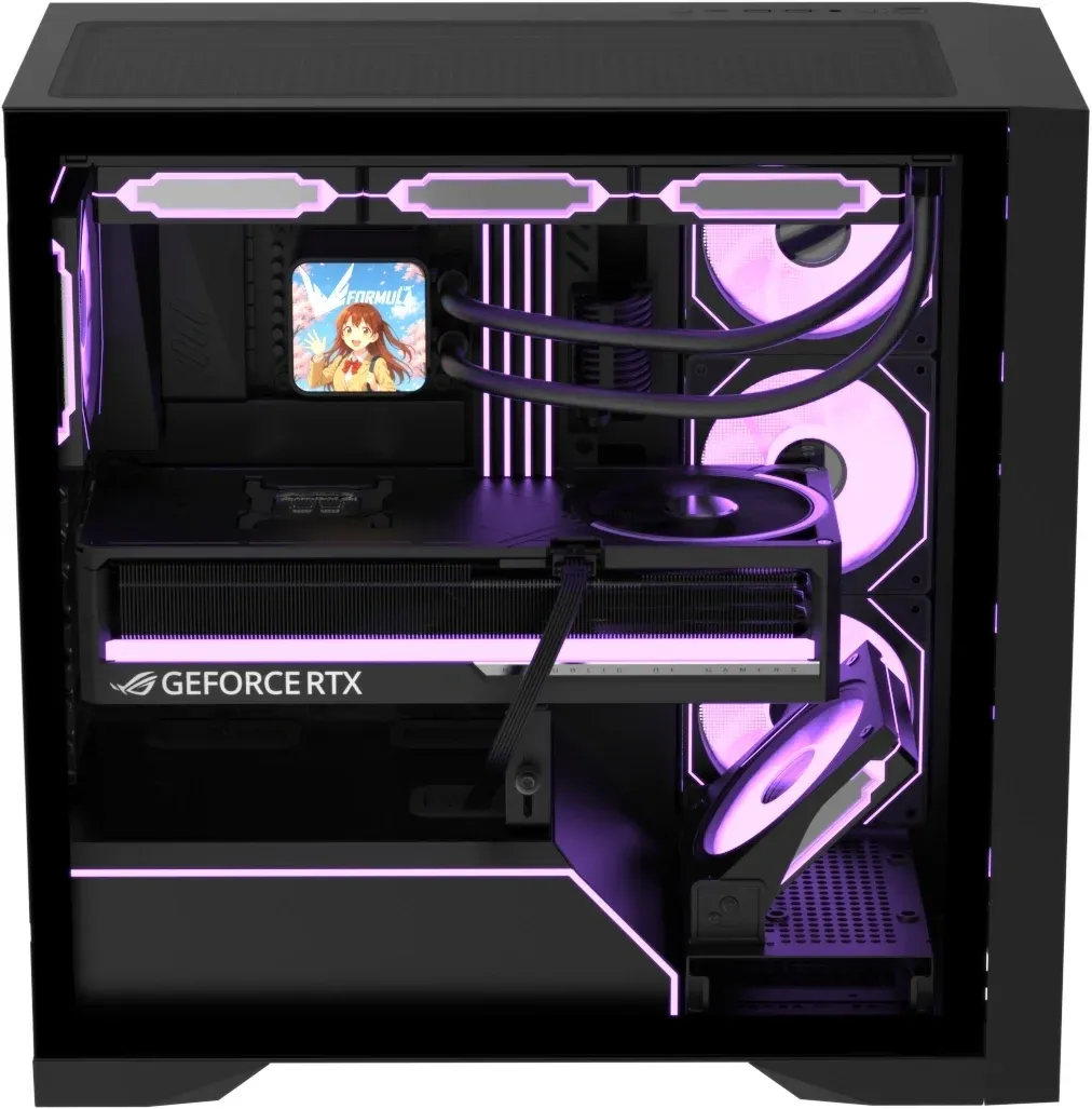Корпус Formula Air Power G8 Floe черный без БП ATX 6x120mm 2x140mm 2xUSB3.0 audio bott PSU - фото 7