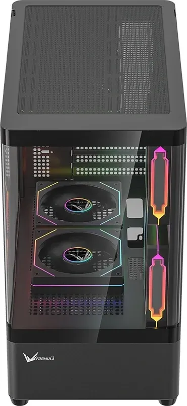 Корпус Formula Crystal U1M Cosmic черный без БП mATX 4x120mm 2x140mm 1xUSB2.0 1xUSB3.0 audio bott PSU - фото 3