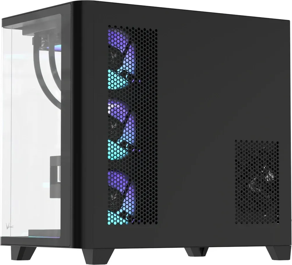 Корпус Formula Crystal U2 Floe черный без БП ATX 6x120mm 1xUSB2.0 1xUSB3.0 audio bott PSU - фото 6
