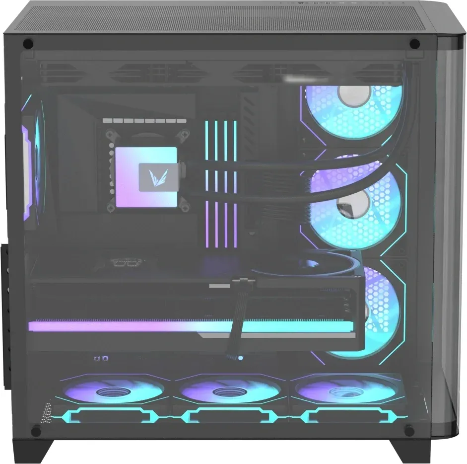 Корпус Formula Crystal U2 Floe черный без БП ATX 6x120mm 1xUSB2.0 1xUSB3.0 audio bott PSU - фото 8