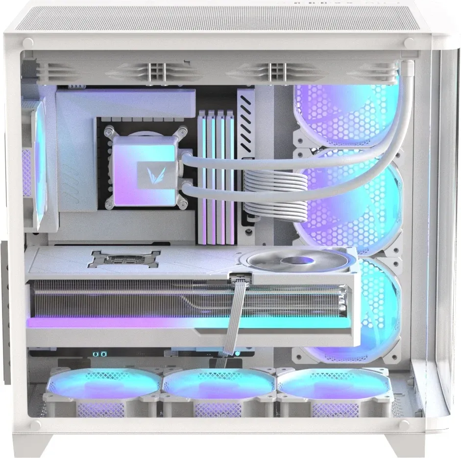 Корпус Formula Crystal U2 белый без БП ATX 10x120mm 1xUSB2.0 1xUSB3.0 audio bott PSU - фото 6