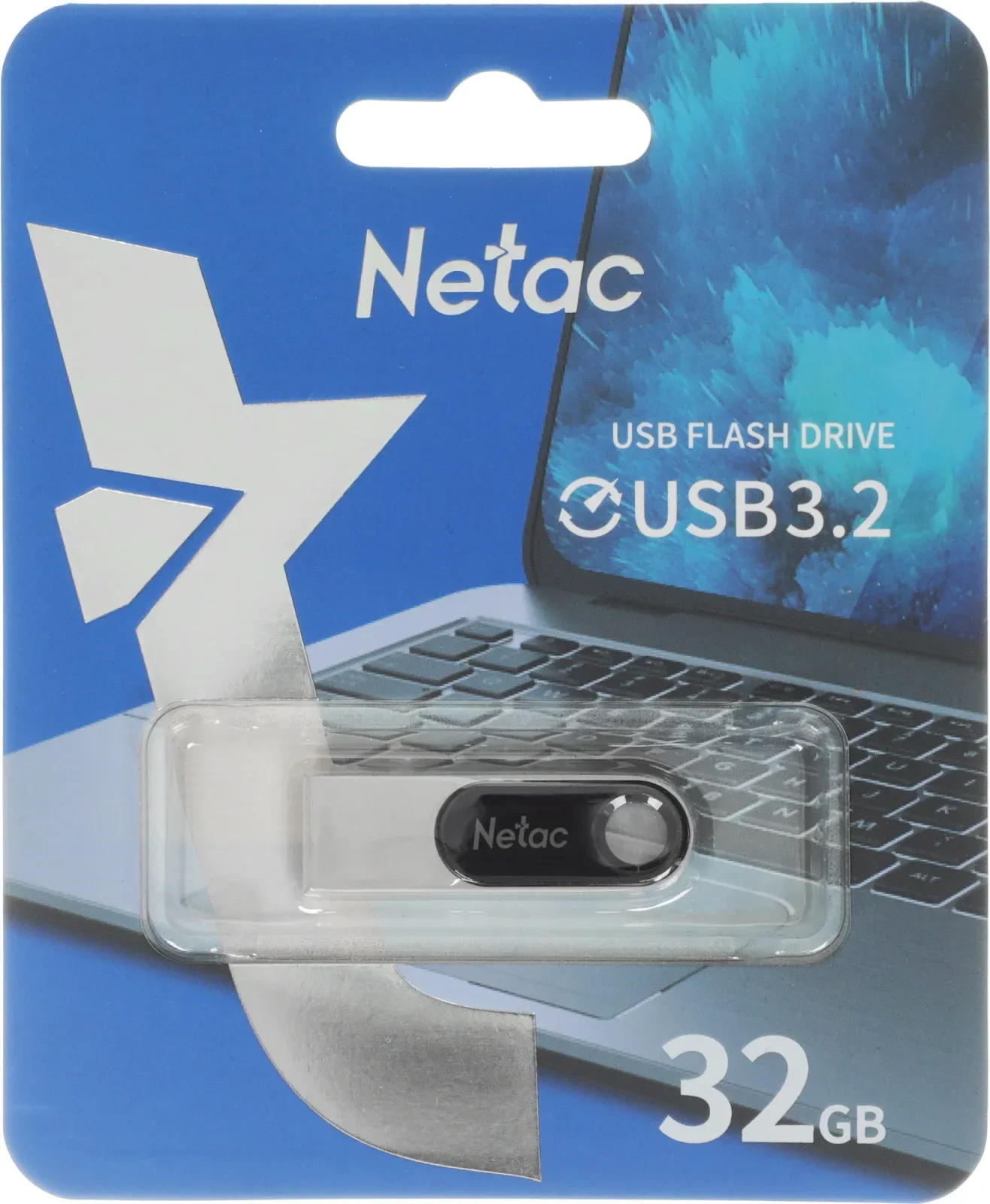 Флеш Диск Netac 32GB U278 NT03U278N-032G-32PN USB3.0 серебристый/черный, 32 ГБ - фото 6