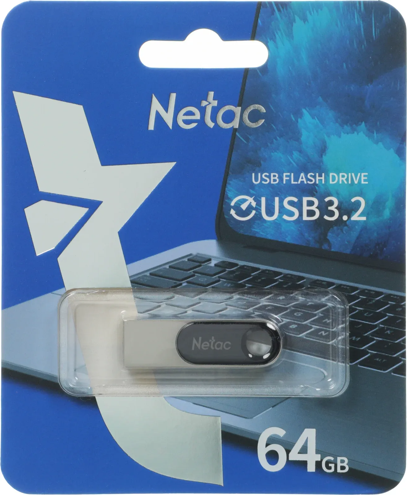 Флеш Диск Netac 64GB U278 NT03U278N-064G-32PN USB3.0 серебристый/черный, 64 ГБ - фото 6