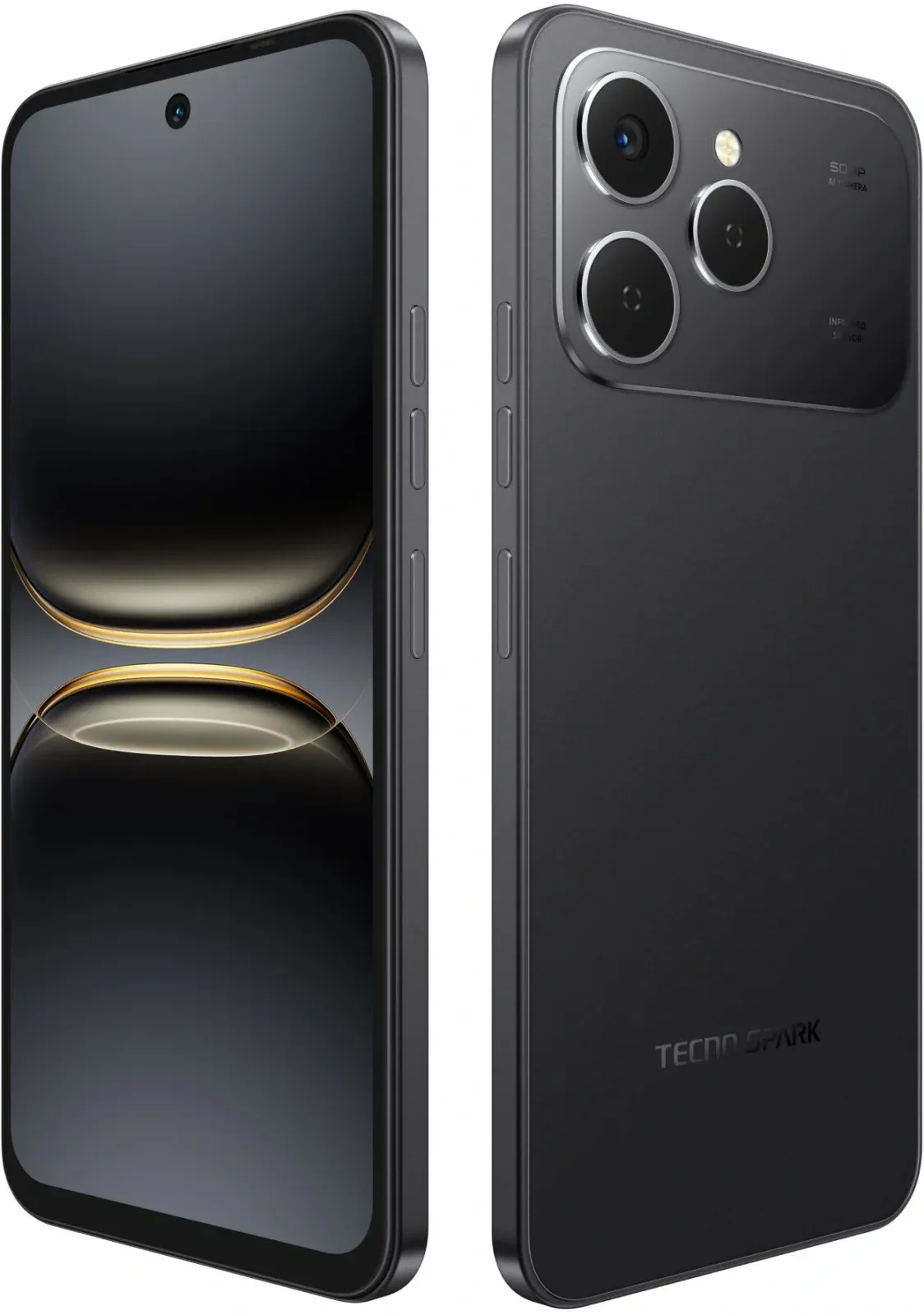 Смартфон Tecno Spark 40 256Gb 8Gb черный моноблок 3G 4G 2Sim 6.67 720x1600 Android 15 50Mpix 802.11 a/b/g/n/ac/ax NFC GPS GSM900/1800 GSM1900 Protect FM microSD max1024Gb - фото 2