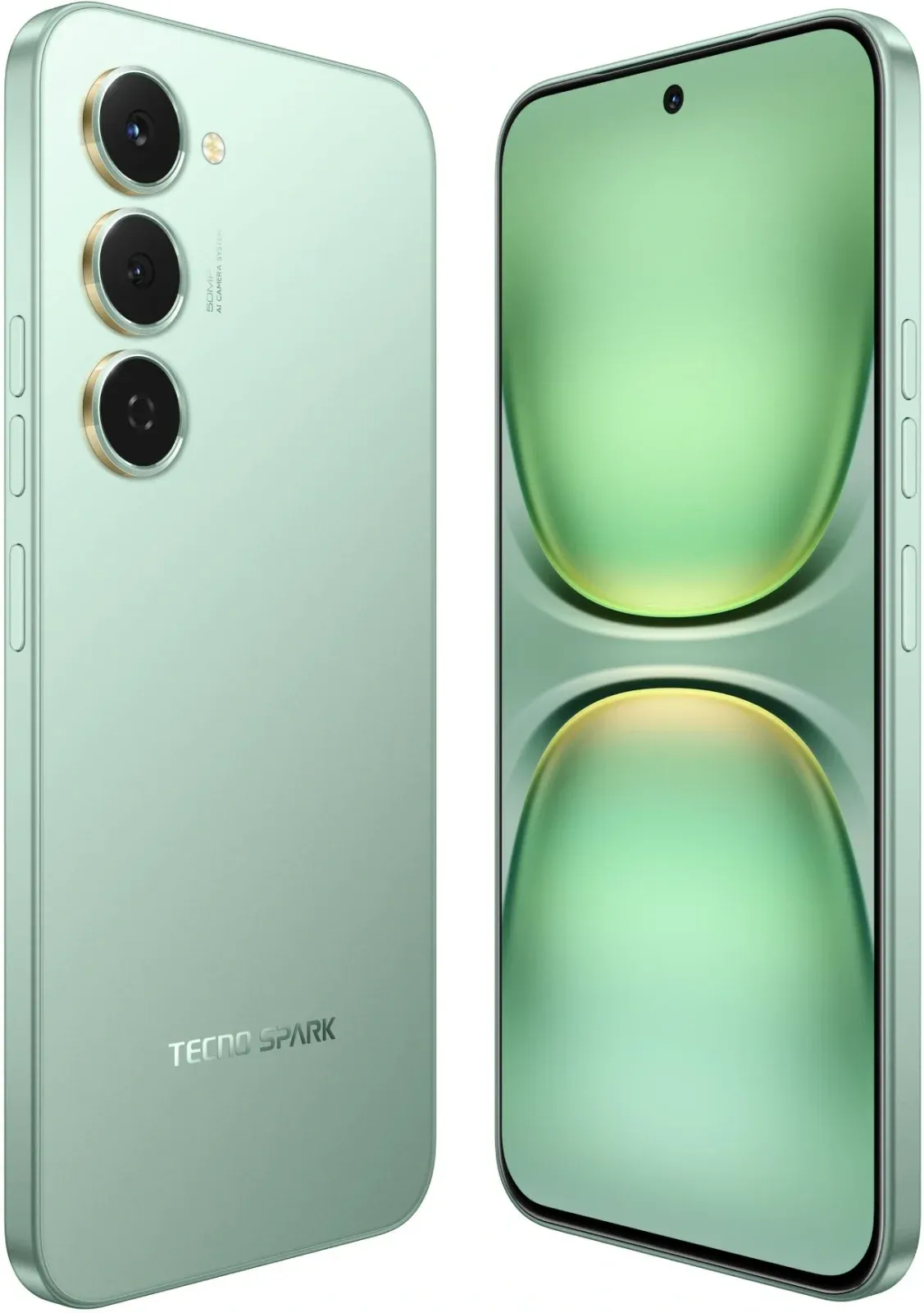 Смартфон Tecno Spark 40 Pro 256Gb 8Gb зеленый моноблок 3G 4G 2Sim 6.78 1224x2720 Android 15 50Mpix 802.11 a/b/g/n/ac/ax NFC GPS GSM900/1800 Protect FM - фото 2