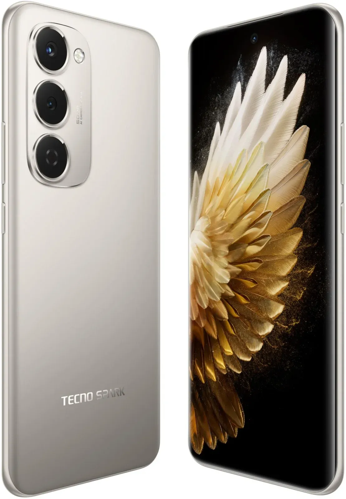 Смартфон Tecno Spark 40 Pro+ 256Gb 8Gb титан моноблок 3G 4G 2Sim 6.78 1224x2720 Android 15 50Mpix 802.11 a/b/g/n/ac/ax NFC GPS GSM900/1800 Protect FM - фото 2