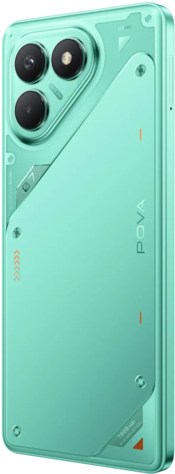 Смартфон Tecno Pova 7 Neo 256Gb 8Gb зеленый моноблок 3G 4G 2Sim 6.8 1080x2460 Android 14 108Mpix 802.11 a/b/g/n/ac NFC GPS GSM900/1800 Protect FM - фото 7