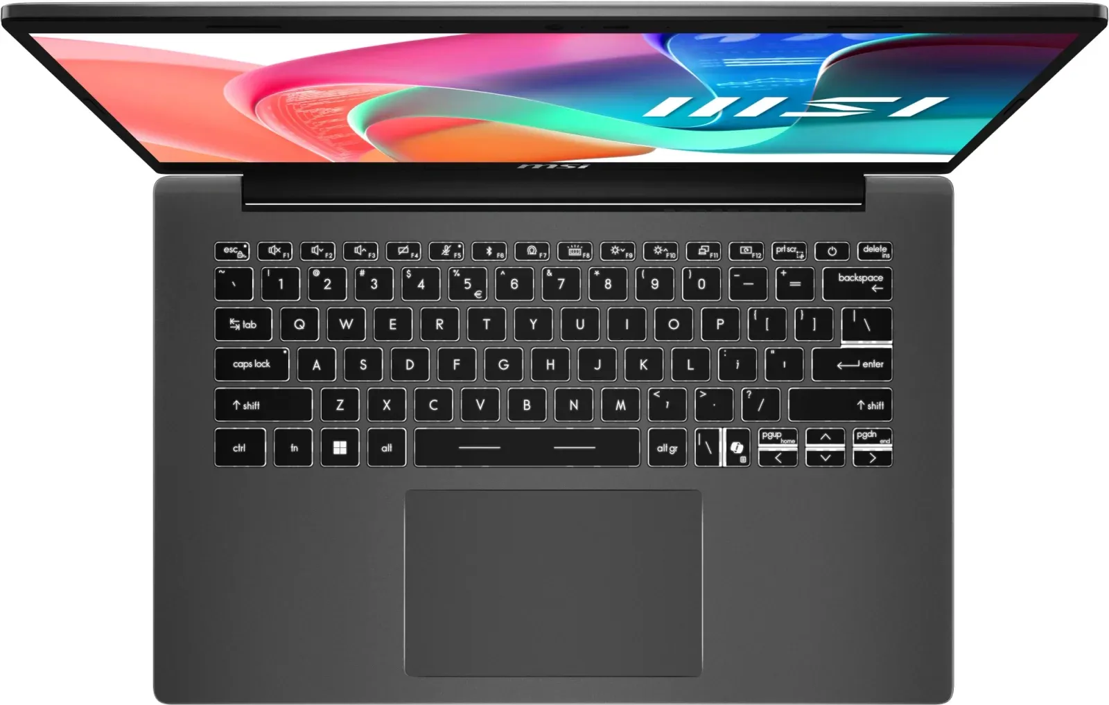 Ноутбук MSI Modern 14 F1MG-484XRU Core 7 150U 16Gb SSD512Gb Intel Graphics 14 IPS FHD 1920x1080 FreeDOS grey WiFi BT Cam 9S7-14S111-484 - фото 4