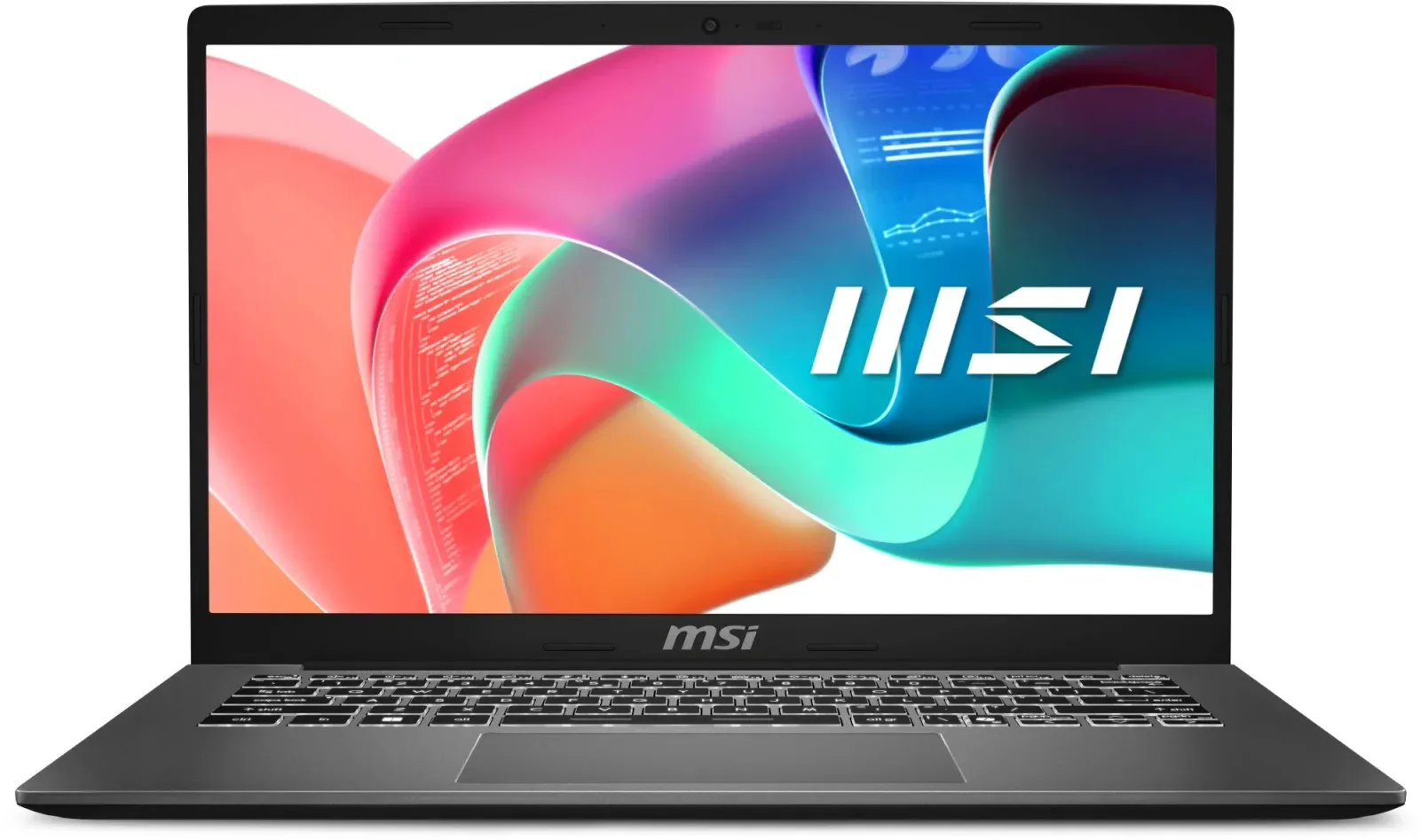 Ноутбук MSI Modern 14 F1MG-656RU Core 7 150U 16Gb SSD512Gb Intel Graphics 14 IPS FHD 1920x1080 Windows 11 Pro grey WiFi BT Cam 9S7-14S111-656 - фото 1