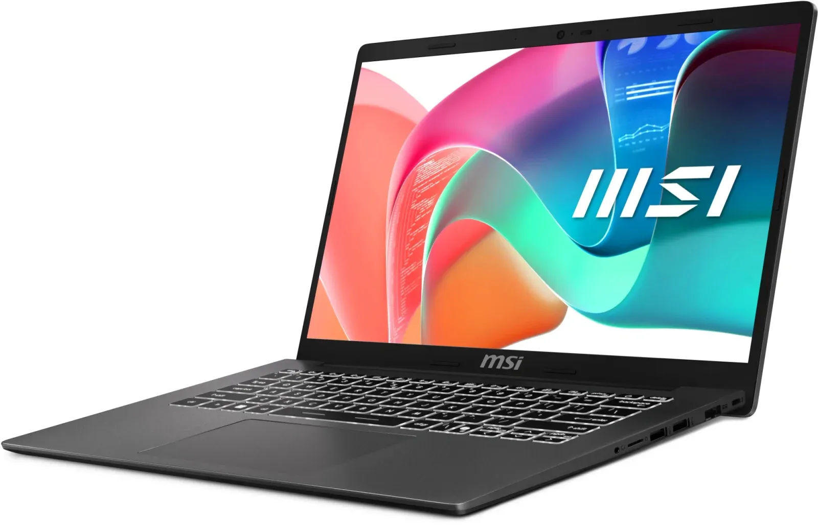 Ноутбук MSI Modern 14 F1MG-656RU Core 7 150U 16Gb SSD512Gb Intel Graphics 14 IPS FHD 1920x1080 Windows 11 Pro grey WiFi BT Cam 9S7-14S111-656 - фото 2