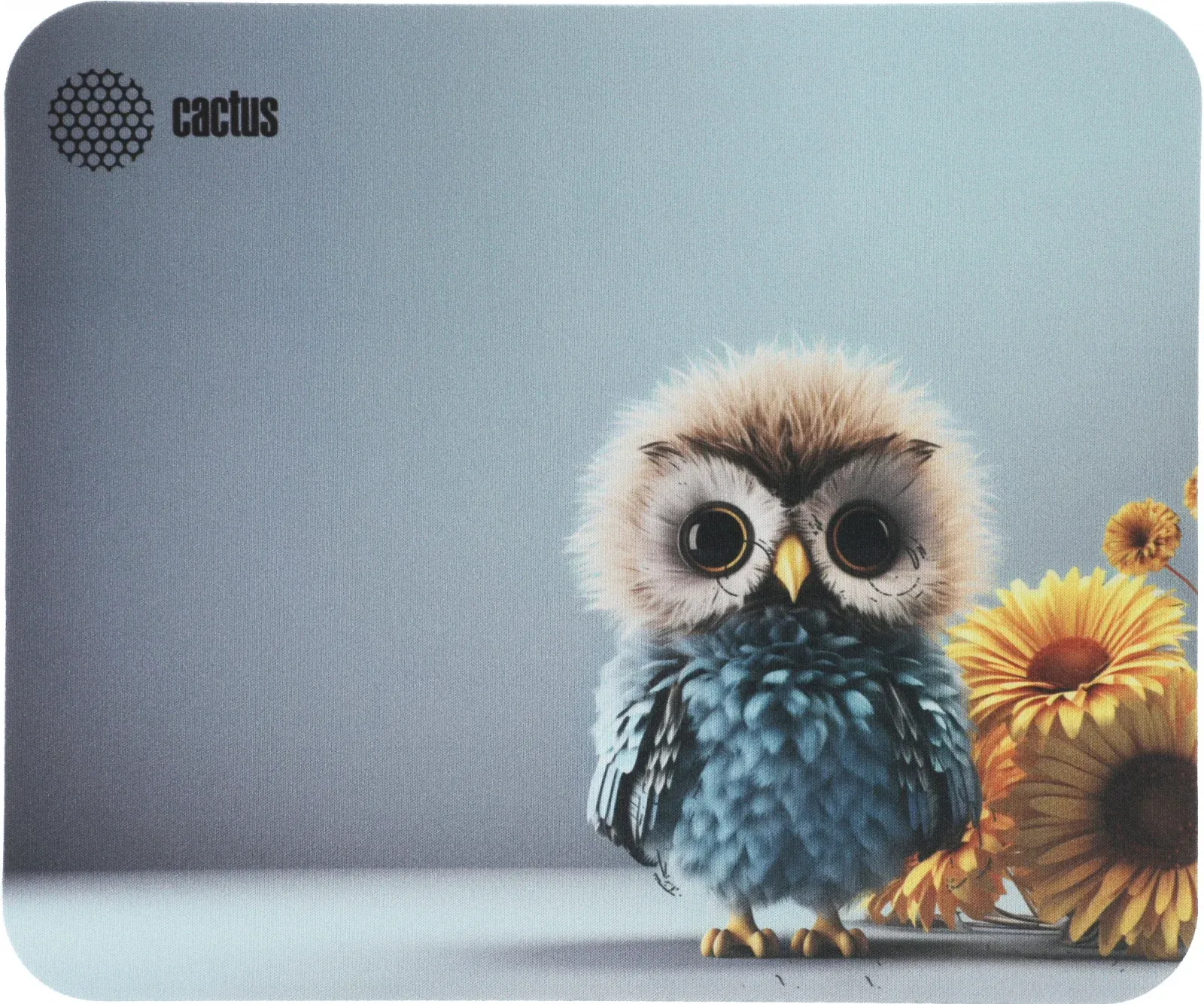Аксессуары CACTUS Owl gray рисунок - фото 1