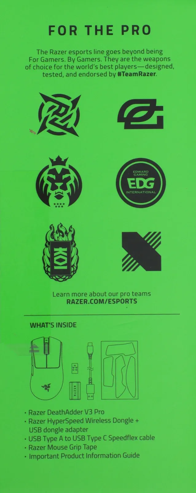 Мышь Razer DeathAdder V3 Pro белый оптическая 30000dpi беспров. USB-C 5but RZ01-04630200-R3A1 - фото 7