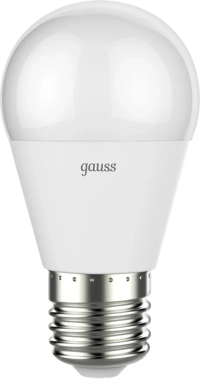 Лампа светодиодная Gauss 105102107-D 7Вт цок.:E27 шар 220B св.свеч.бел.теп. упак.:1шт - фото 2