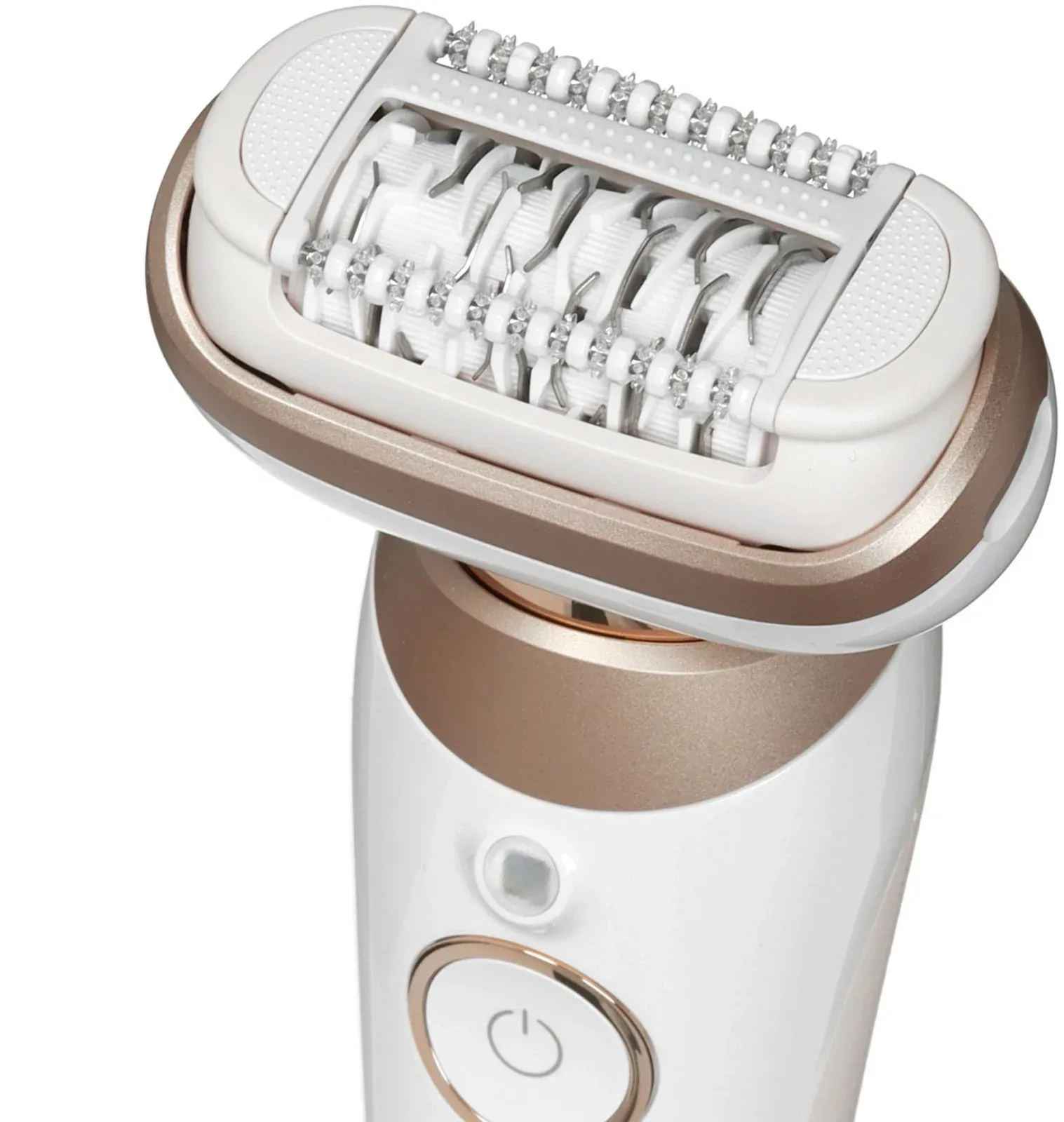 Эпилятор Braun SES9-011 скор.:2 насад.:3 от электр.сети от аккум. белый/золотистый - фото 7