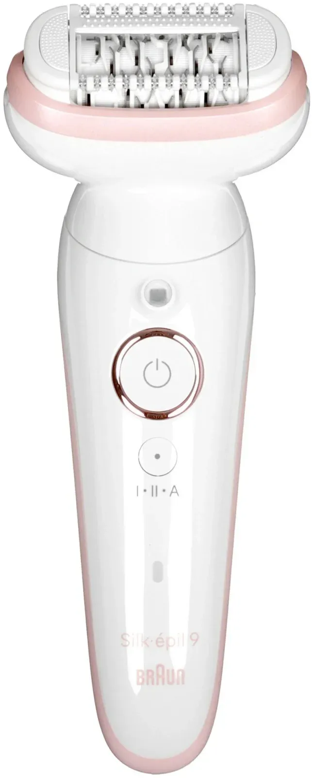 Эпилятор Braun SES9-030 скор.:2 насад.:3 от электр.сети от аккум. белый/розовый