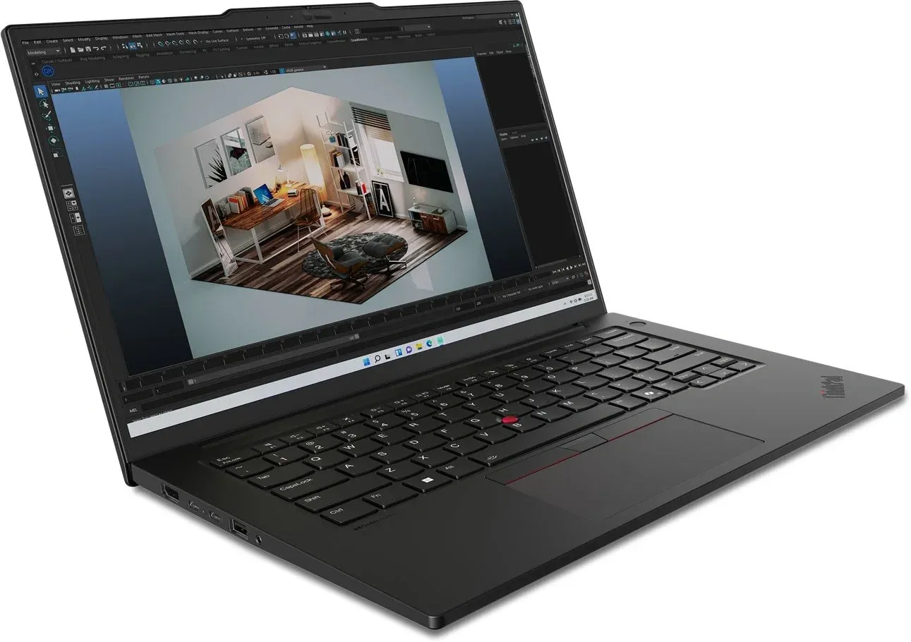 Ноутбук Lenovo ThinkPad P14s G5 Core Ultra 7 155H 32Gb SSD1Tb NVIDIA RTX 500 Ada 4Gb 14.5 IPS WQXGA 2560x1600 Windows 11 Pro 64 black WiFi BT Cam 21G3S5DR00 - фото 2