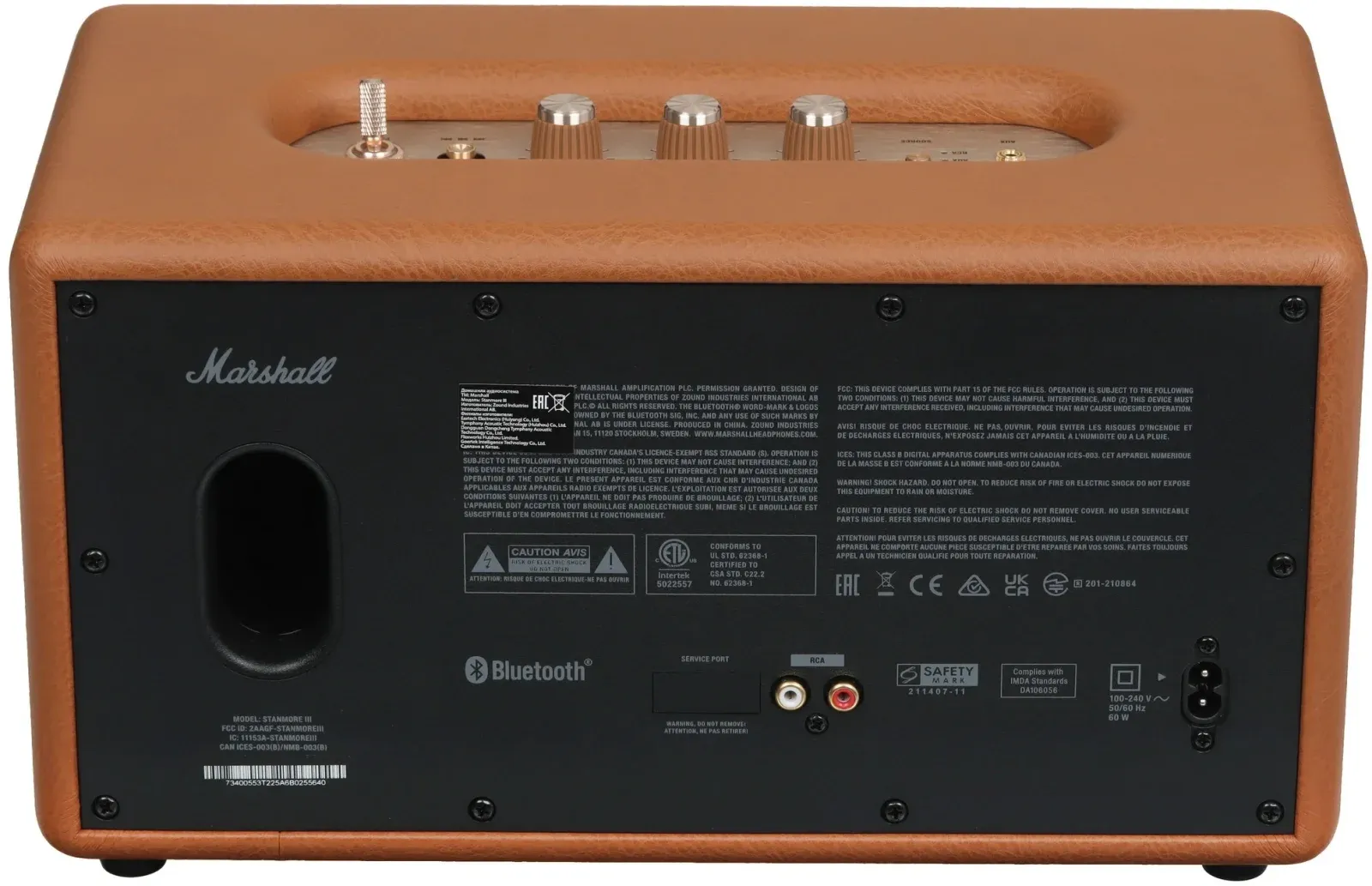 Колонка порт. Marshall Stanmore III коричневый 80W 2.1 BT/3.5Jack 10м - фото 5