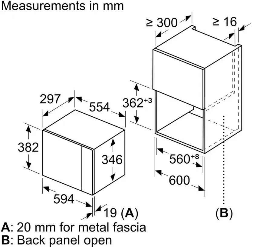 Микроволновая печь Bosch BFL524MB2 20л. 800Вт черный встраиваемая, 20 л - фото 2