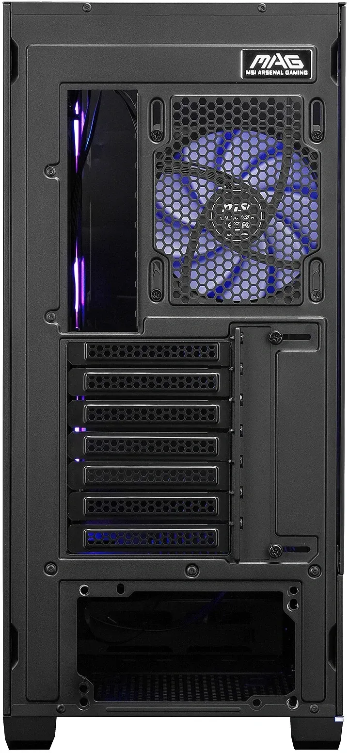 Корпус MSI MAG Pano 110R PZ черный без БП ATX 6x120mm 4x140mm 2xUSB3.0 audio AirDuct bott PSU - фото 5