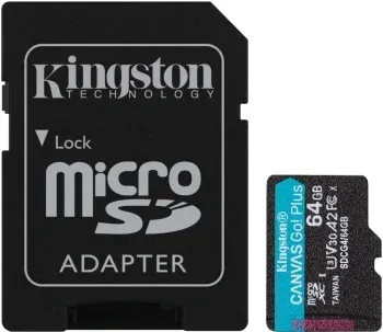 Флеш карта microSDXC 64GB Kingston SDCG4/64GB Canvas Go! Plus V10 A2 + adapter - фото 5