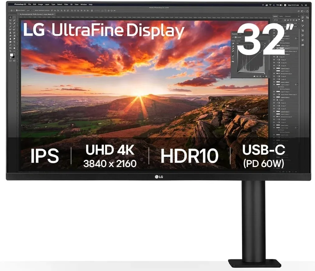 Мониторы ЖК LG 32UN880K-B - фото 1
