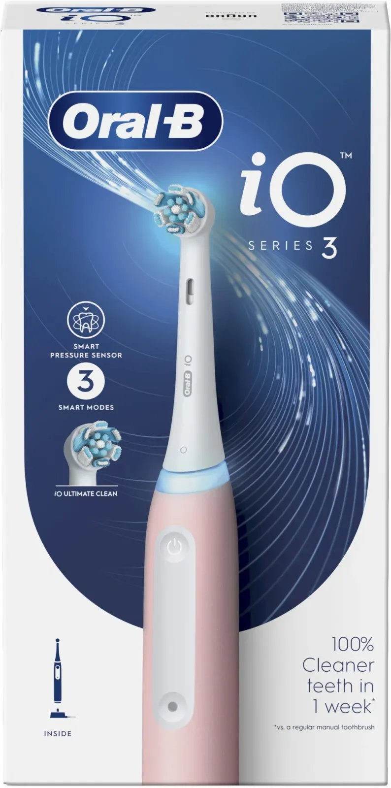 Зубные щетки ORAL-B IO_S3_BLUSH PINK розовый - фото 2
