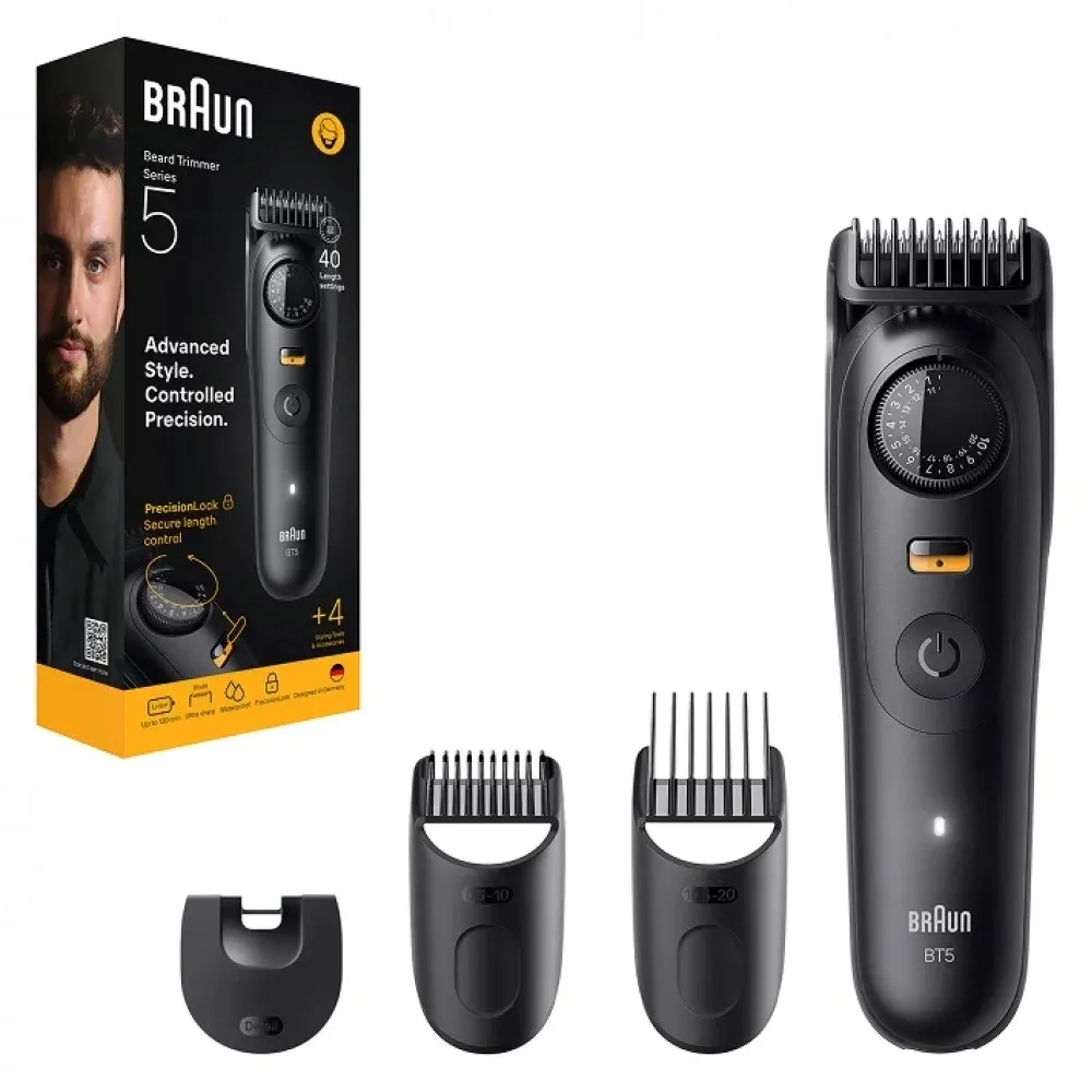 Триммер Braun Series 5 BT5520 черный насадок в компл:3шт - фото 3