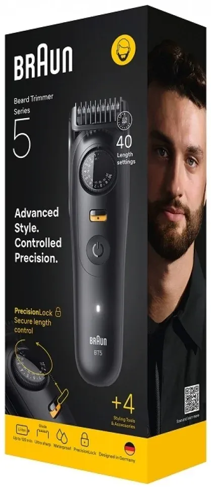 Триммер Braun Series 5 BT5520 черный насадок в компл:3шт - фото 4