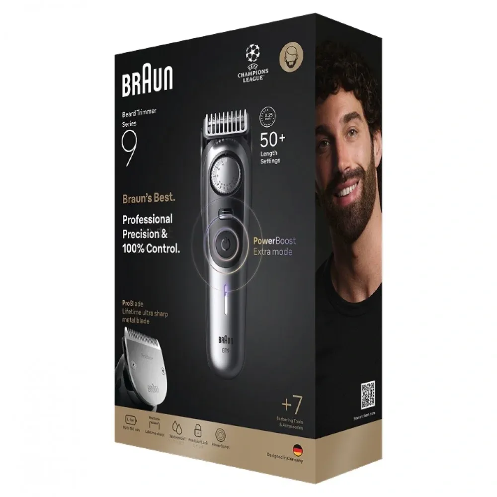 Триммеры BRAUN BT9520 серебристый - фото 4