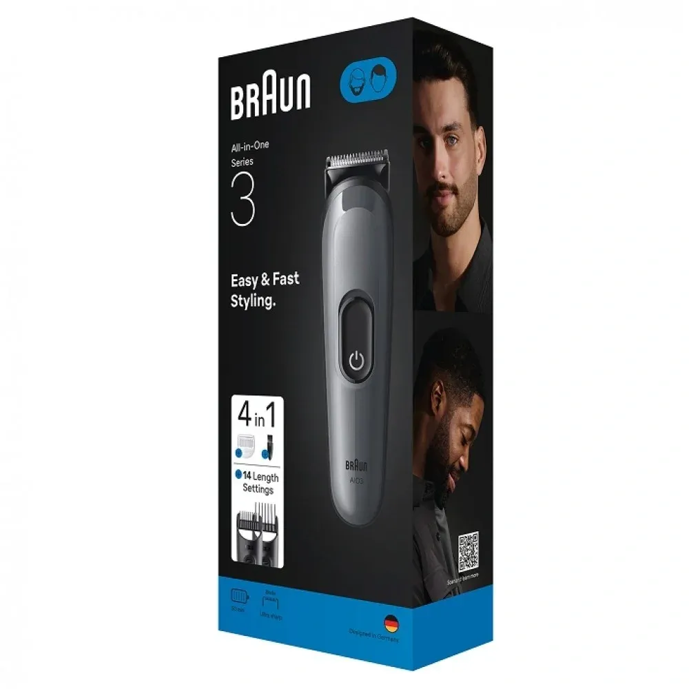 Триммеры BRAUN AIO3500 серый - фото 4