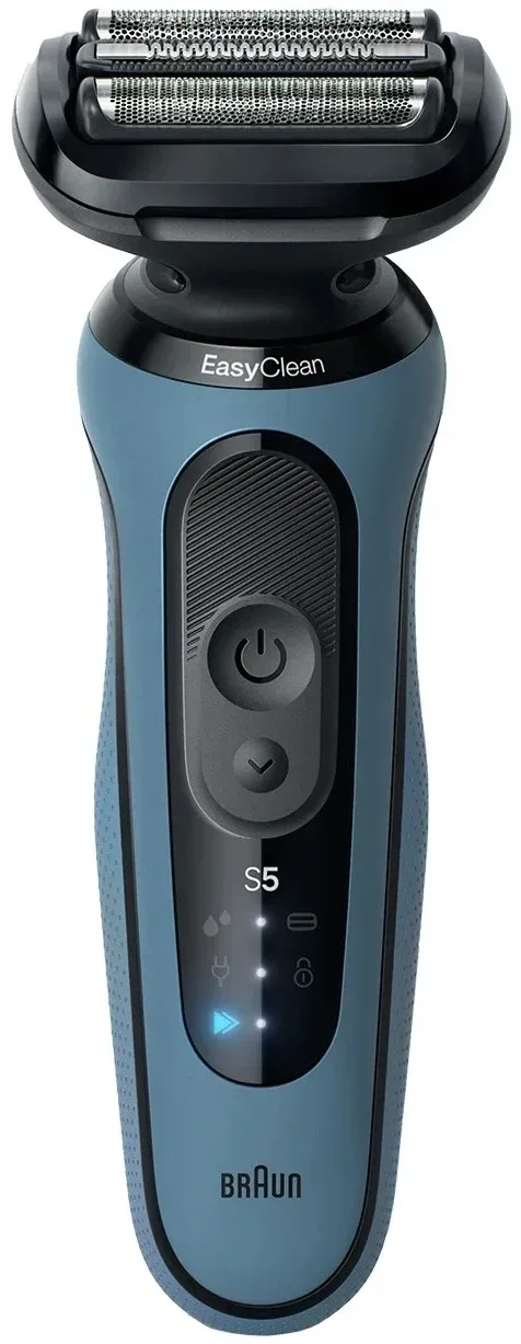 Бритва сетчатая Braun Series 5 52-A1650s реж.эл.:3 питан.:аккум. синий - фото 1