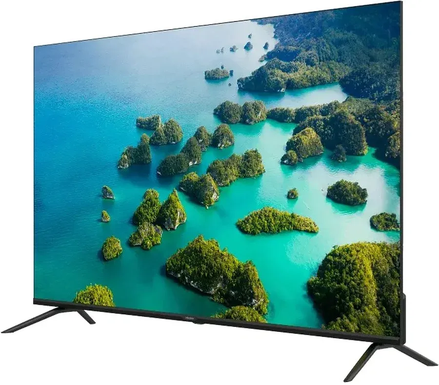 Телевизор LED Haier 43 LED S2 Frameless черный 4K Ultra HD 60Hz MEMC DVB-T DVB-T2 DVB-C DVB-S DVB-S2 USB WiFi Smart TV RUS - фото 2