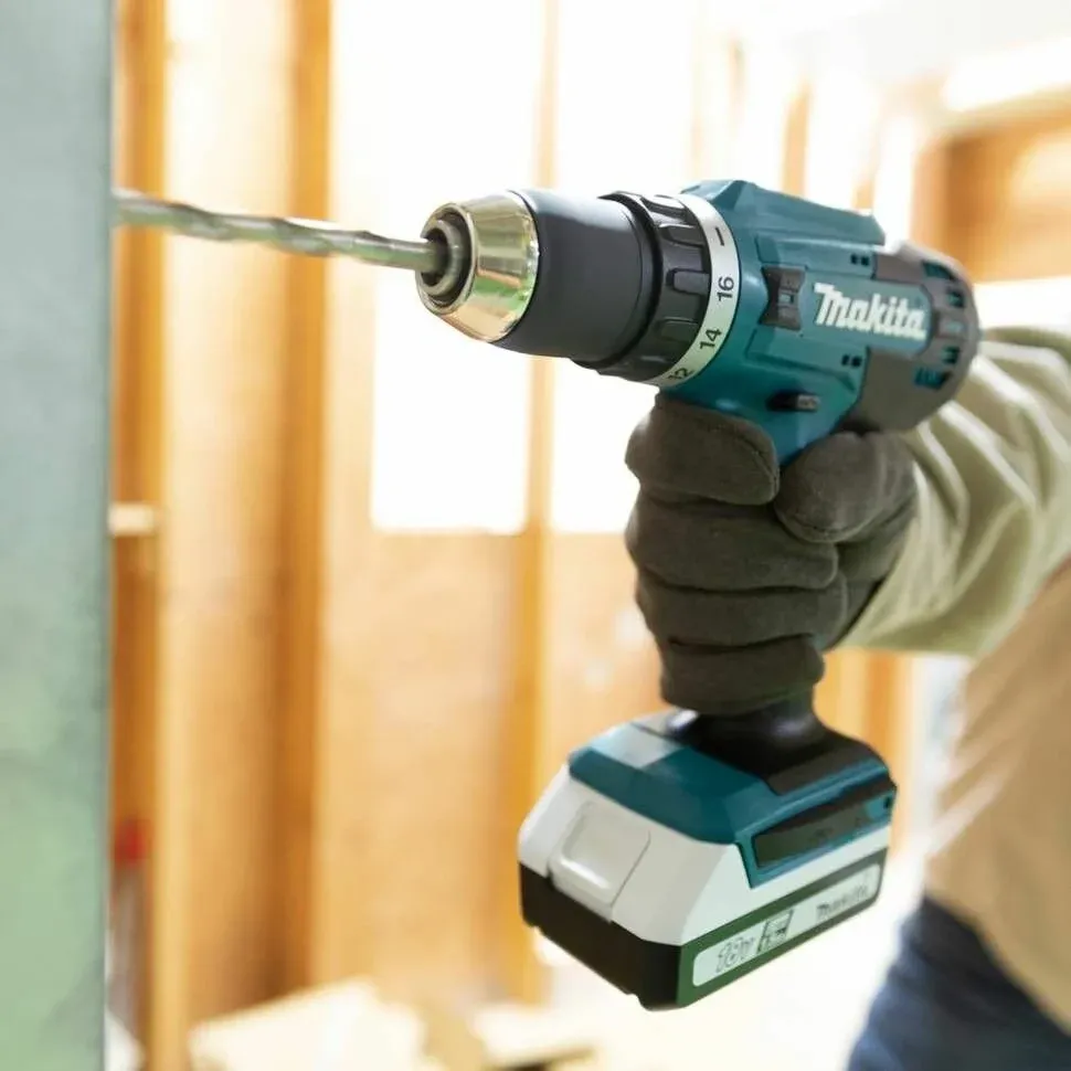 Дрель-шуруповерт Makita DF488D004 аккум. патрон:быстрозажимной кейс в комплекте - фото 4