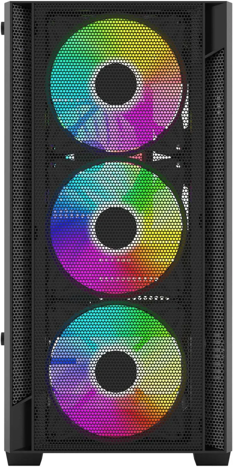 Корпус Bloody CC-124 черный без БП mATX 8x120mm 2xUSB2.0 1xUSB3.0 audio bott PSU - фото 2