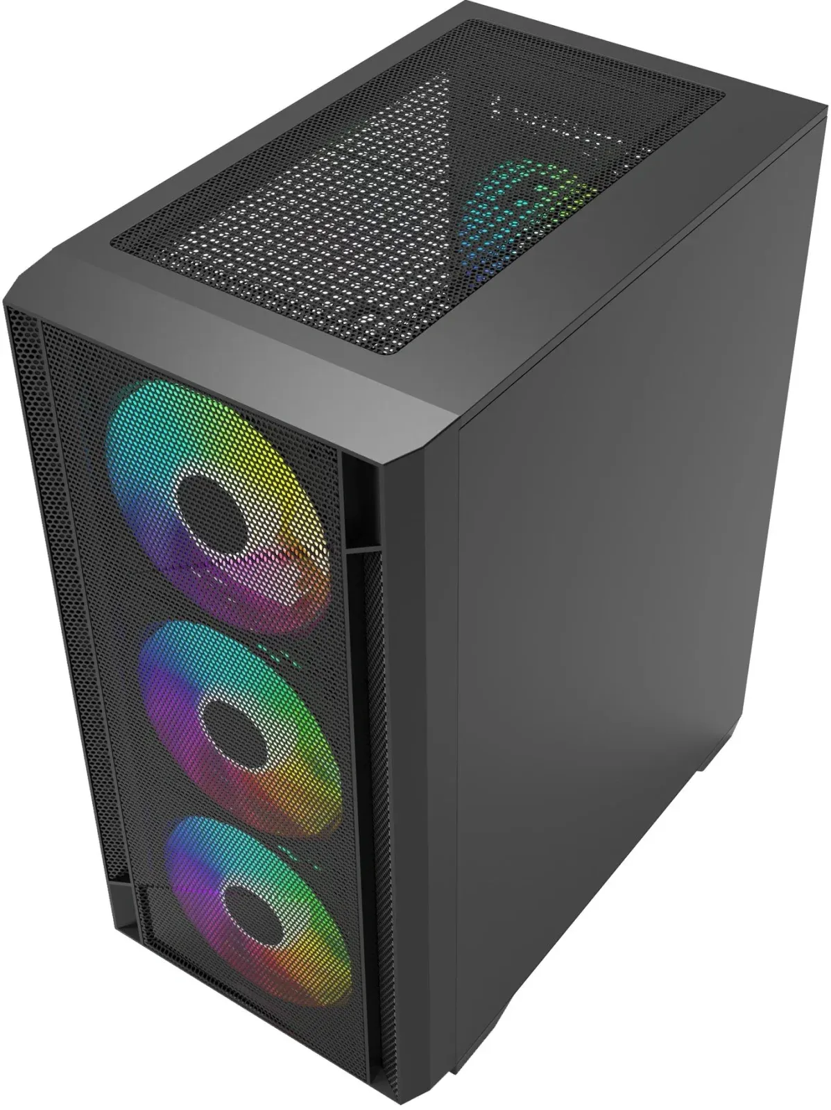 Корпус Bloody CC-124 черный без БП mATX 8x120mm 2xUSB2.0 1xUSB3.0 audio bott PSU - фото 4